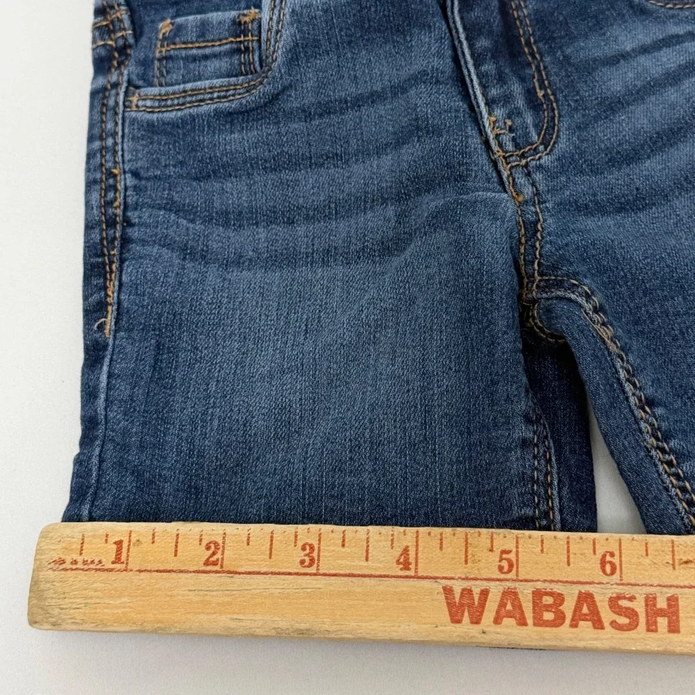 OshKosh Bgosh Toddler Girls 2T Dark Wash Denim Jean Shorts Adjustable Waist